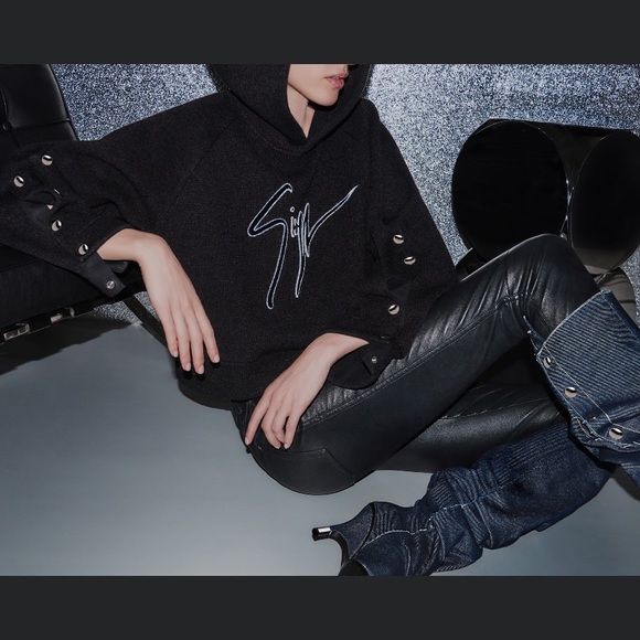 giuseppe zanotti NIB otk denim & blk patent boots - Picture 7 of 16